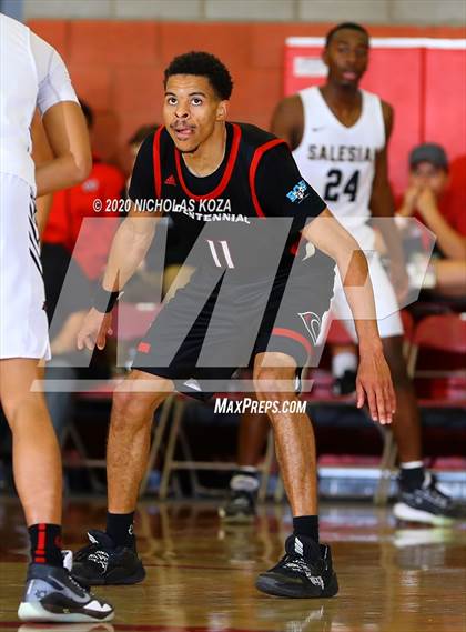 Thumbnail 2 in Salesian vs. Centennial (Nike Extravaganza) photogallery.