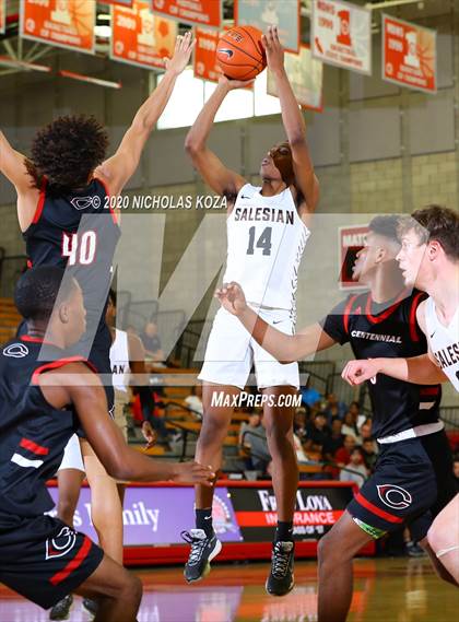Thumbnail 2 in Salesian vs. Centennial (Nike Extravaganza) photogallery.