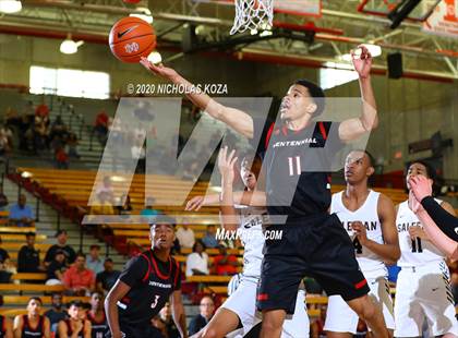 Thumbnail 2 in Salesian vs. Centennial (Nike Extravaganza) photogallery.