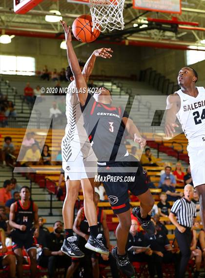 Thumbnail 2 in Salesian vs. Centennial (Nike Extravaganza) photogallery.