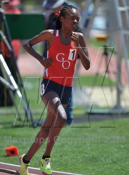 Thumbnail 2 in CIF SS Track and Field Finals (Girls Division 1 -1600m) photogallery.