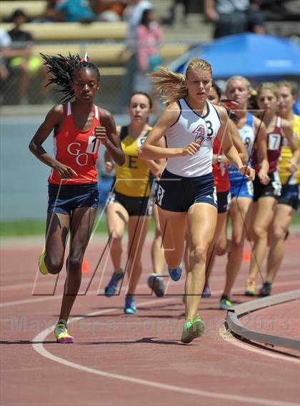 Thumbnail 2 in CIF SS Track and Field Finals (Girls Division 1 -1600m) photogallery.