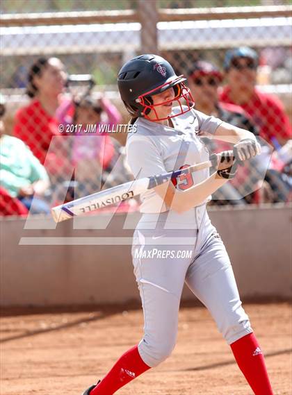 Thumbnail 3 in Chandler Prep vs. Tempe (Chandler Prep Softball Classic) photogallery.