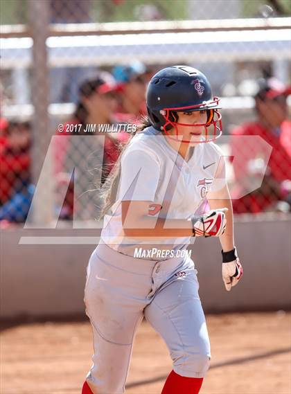 Thumbnail 1 in Chandler Prep vs. Tempe (Chandler Prep Softball Classic) photogallery.