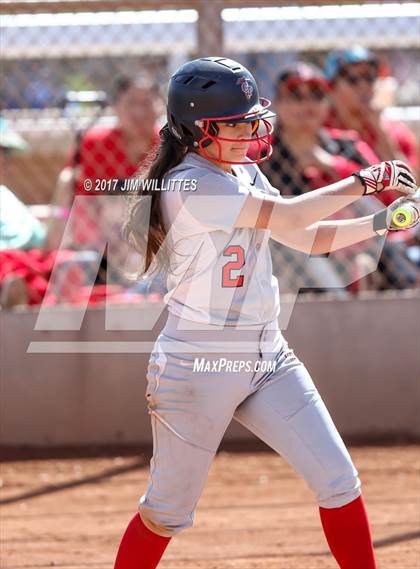Thumbnail 3 in Chandler Prep vs. Tempe (Chandler Prep Softball Classic) photogallery.