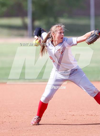 Thumbnail 3 in Chandler Prep vs. Tempe (Chandler Prep Softball Classic) photogallery.