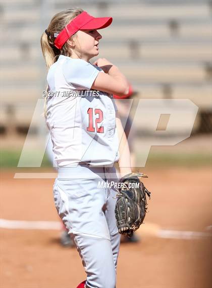 Thumbnail 3 in Chandler Prep vs. Tempe (Chandler Prep Softball Classic) photogallery.