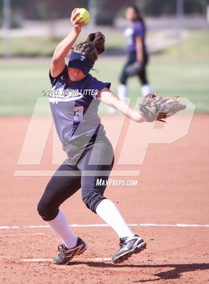 Thumbnail 2 in Chandler Prep vs. Tempe (Chandler Prep Softball Classic) photogallery.