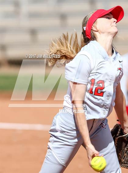 Thumbnail 2 in Chandler Prep vs. Tempe (Chandler Prep Softball Classic) photogallery.