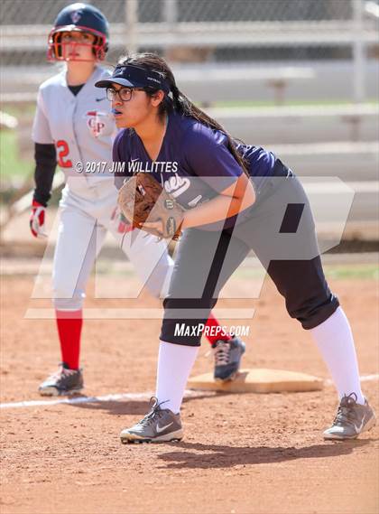 Thumbnail 1 in Chandler Prep vs. Tempe (Chandler Prep Softball Classic) photogallery.