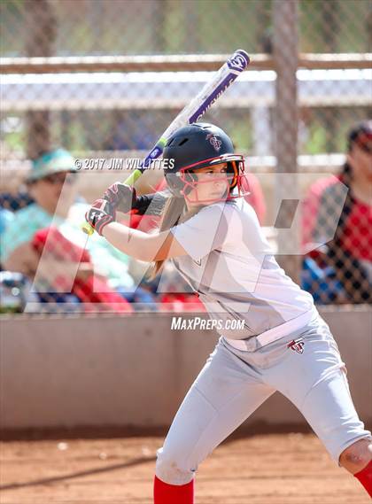 Thumbnail 3 in Chandler Prep vs. Tempe (Chandler Prep Softball Classic) photogallery.