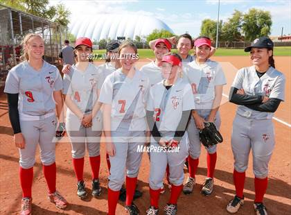 Thumbnail 3 in Chandler Prep vs. Tempe (Chandler Prep Softball Classic) photogallery.