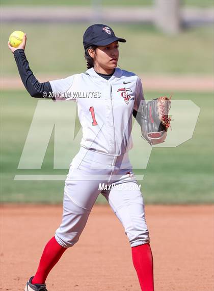 Thumbnail 1 in Chandler Prep vs. Tempe (Chandler Prep Softball Classic) photogallery.
