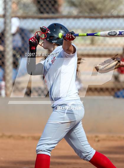 Thumbnail 2 in Chandler Prep vs. Tempe (Chandler Prep Softball Classic) photogallery.