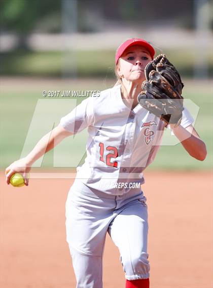 Thumbnail 1 in Chandler Prep vs. Tempe (Chandler Prep Softball Classic) photogallery.