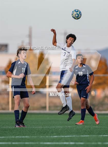 Thumbnail 3 in Bonners Ferry vs Coeur d'Alene Charter Academy (3A Intermountain Final) photogallery.