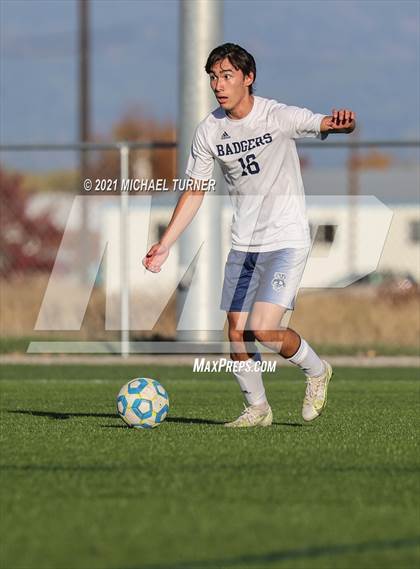 Thumbnail 1 in Bonners Ferry vs Coeur d'Alene Charter Academy (3A Intermountain Final) photogallery.