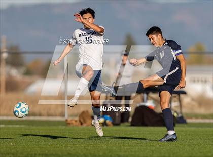 Thumbnail 2 in Bonners Ferry vs Coeur d'Alene Charter Academy (3A Intermountain Final) photogallery.
