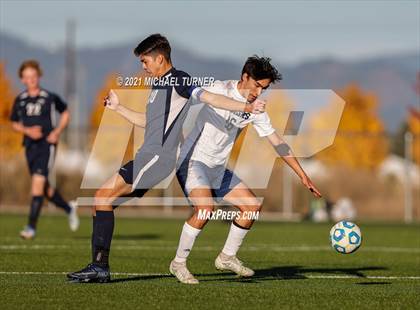 Thumbnail 2 in Bonners Ferry vs Coeur d'Alene Charter Academy (3A Intermountain Final) photogallery.