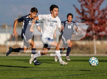 Thumbnail 3 in Bonners Ferry vs Coeur d'Alene Charter Academy (3A Intermountain Final) photogallery.