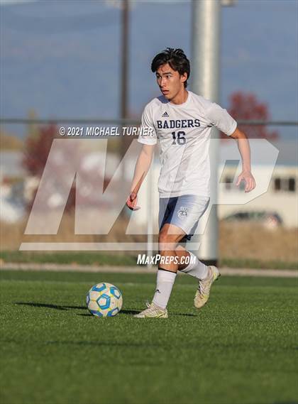 Thumbnail 2 in Bonners Ferry vs Coeur d'Alene Charter Academy (3A Intermountain Final) photogallery.