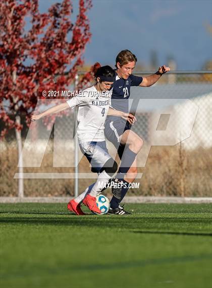 Thumbnail 2 in Bonners Ferry vs Coeur d'Alene Charter Academy (3A Intermountain Final) photogallery.