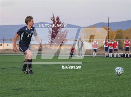 Thumbnail 3 in Bonners Ferry vs Coeur d'Alene Charter Academy (3A Intermountain Final) photogallery.