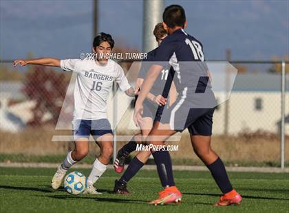 Thumbnail 1 in Bonners Ferry vs Coeur d'Alene Charter Academy (3A Intermountain Final) photogallery.