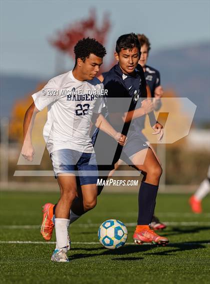 Thumbnail 2 in Bonners Ferry vs Coeur d'Alene Charter Academy (3A Intermountain Final) photogallery.