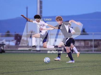 Thumbnail 1 in Bonners Ferry vs Coeur d'Alene Charter Academy (3A Intermountain Final) photogallery.