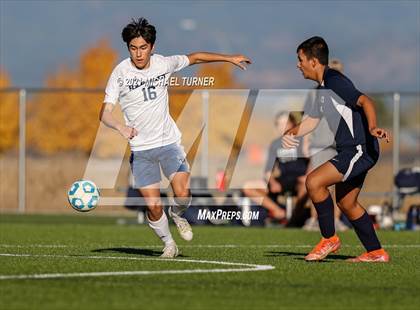 Thumbnail 2 in Bonners Ferry vs Coeur d'Alene Charter Academy (3A Intermountain Final) photogallery.