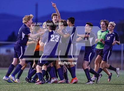Thumbnail 2 in Bonners Ferry vs Coeur d'Alene Charter Academy (3A Intermountain Final) photogallery.