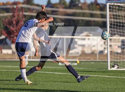 Thumbnail 1 in Bonners Ferry vs Coeur d'Alene Charter Academy (3A Intermountain Final) photogallery.