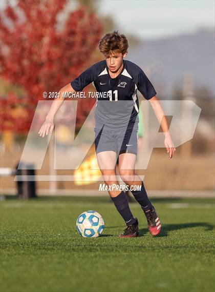 Thumbnail 3 in Bonners Ferry vs Coeur d'Alene Charter Academy (3A Intermountain Final) photogallery.