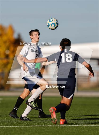 Thumbnail 3 in Bonners Ferry vs Coeur d'Alene Charter Academy (3A Intermountain Final) photogallery.