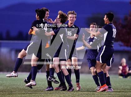 Thumbnail 1 in Bonners Ferry vs Coeur d'Alene Charter Academy (3A Intermountain Final) photogallery.