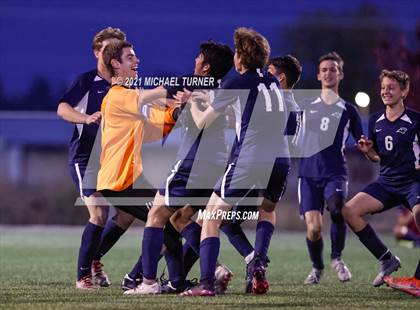 Thumbnail 3 in Bonners Ferry vs Coeur d'Alene Charter Academy (3A Intermountain Final) photogallery.