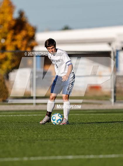 Thumbnail 2 in Bonners Ferry vs Coeur d'Alene Charter Academy (3A Intermountain Final) photogallery.
