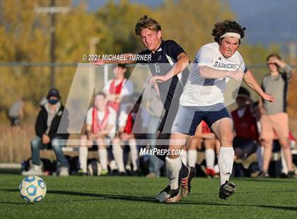 Thumbnail 3 in Bonners Ferry vs Coeur d'Alene Charter Academy (3A Intermountain Final) photogallery.