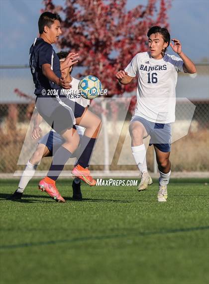 Thumbnail 3 in Bonners Ferry vs Coeur d'Alene Charter Academy (3A Intermountain Final) photogallery.