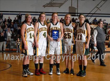 Thumbnail 2 in Eldred vs. Coleman Catholic (Section 9 Class D Final) photogallery.