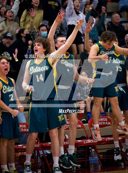 Thumbnail 3 in Edison vs. Orange Lutheran (CIF SS Div 2AA Second Round) photogallery.