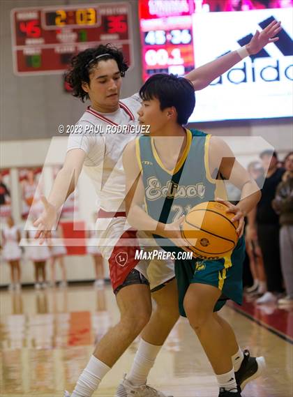 Thumbnail 3 in Edison vs. Orange Lutheran (CIF SS Div 2AA Second Round) photogallery.