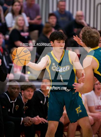 Thumbnail 3 in Edison vs. Orange Lutheran (CIF SS Div 2AA Second Round) photogallery.