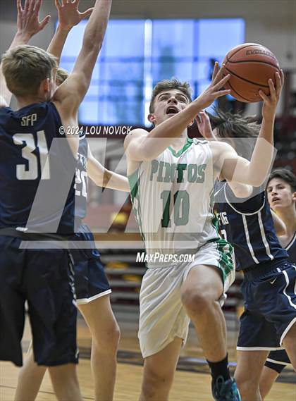 Thumbnail 2 in Santa Fe Prep vs. Moriarty (Braves Invitational at Santa Fe Indian School) photogallery.