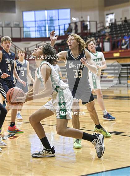 Thumbnail 3 in Santa Fe Prep vs. Moriarty (Braves Invitational at Santa Fe Indian School) photogallery.