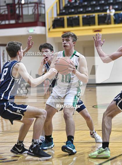 Thumbnail 2 in Santa Fe Prep vs. Moriarty (Braves Invitational at Santa Fe Indian School) photogallery.