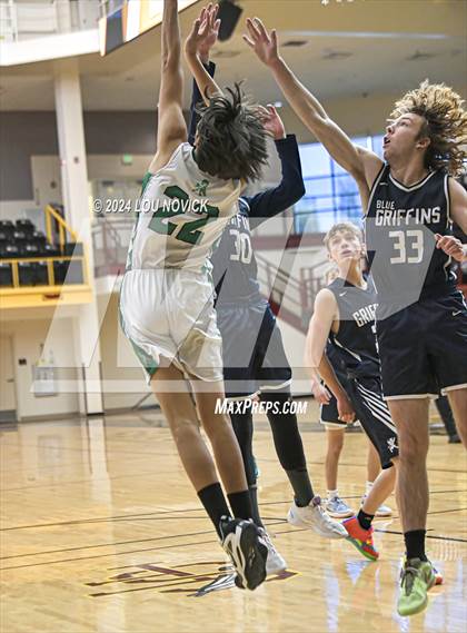Thumbnail 2 in Santa Fe Prep vs. Moriarty (Braves Invitational at Santa Fe Indian School) photogallery.