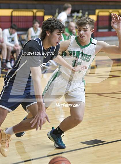 Thumbnail 2 in Santa Fe Prep vs. Moriarty (Braves Invitational at Santa Fe Indian School) photogallery.