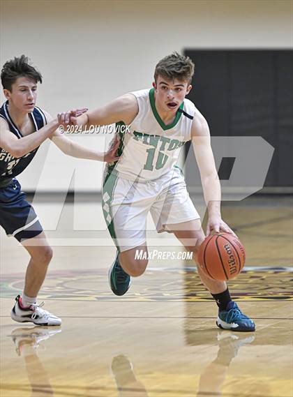 Thumbnail 3 in Santa Fe Prep vs. Moriarty (Braves Invitational at Santa Fe Indian School) photogallery.
